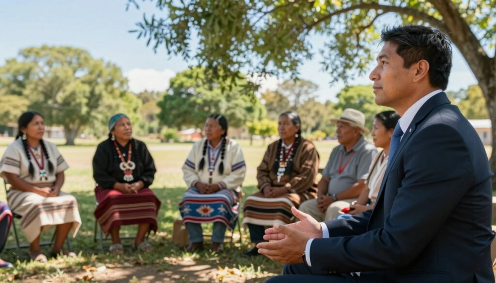 A Christian listens before responding to an Indigenous community